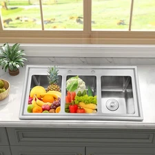 Commercial Kitchen Sink, 3 Compartment Sink, Kitchen Sink