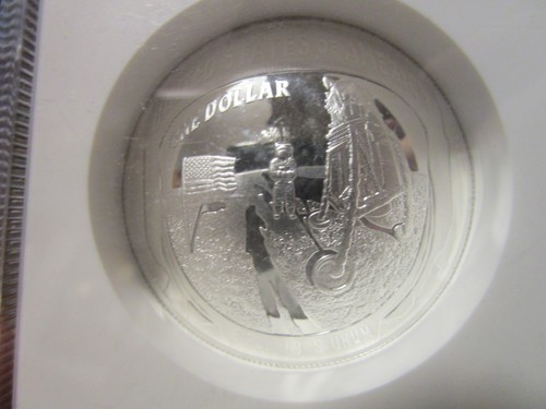 PF70 2019-P Proof Apollo 11 50th Ann Half Dollar 50c NGC UC Castle Signed FDOI - Picture 4 of 4