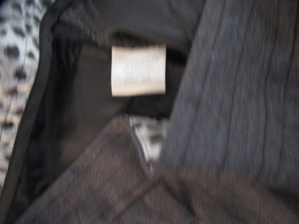 Pantalones de vestir Christopher & Banks talla 12 gris bolsillos rectos para piernas Foto 4 de 4