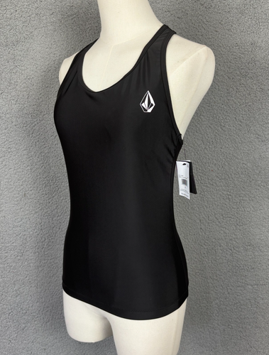 Volcom Juniors' Simply Core Racerback Tankini Top SPF 50 Black Small NWT's. - Picture 4 of 13