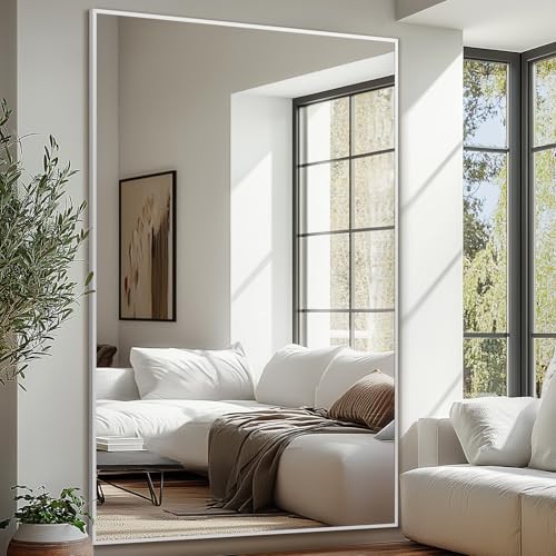 44"x72" Oversized Floor Mirror, Free Standing Leaning or Hanging, Suitable - Picture 3 of 8