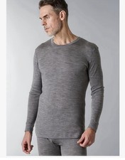 LAPASA 100% Merino Wool Men's Base Layer Top Long Sleeve Thermal Underwear M