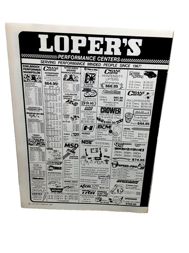 1988 Lopers Performance Centers Performance People Original Print Ad Vintage