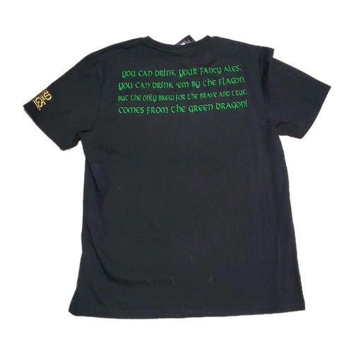 NWT Lord Of The Rings T Shirt Adult XL The GREEN DRAGON Black Licensed Print - Picture 2 of 7