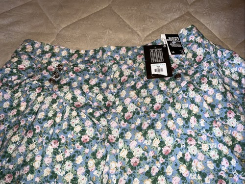 Atmosphere Blue Floral Shorts New Size 16 Comes Up Small - Picture 2 of 4