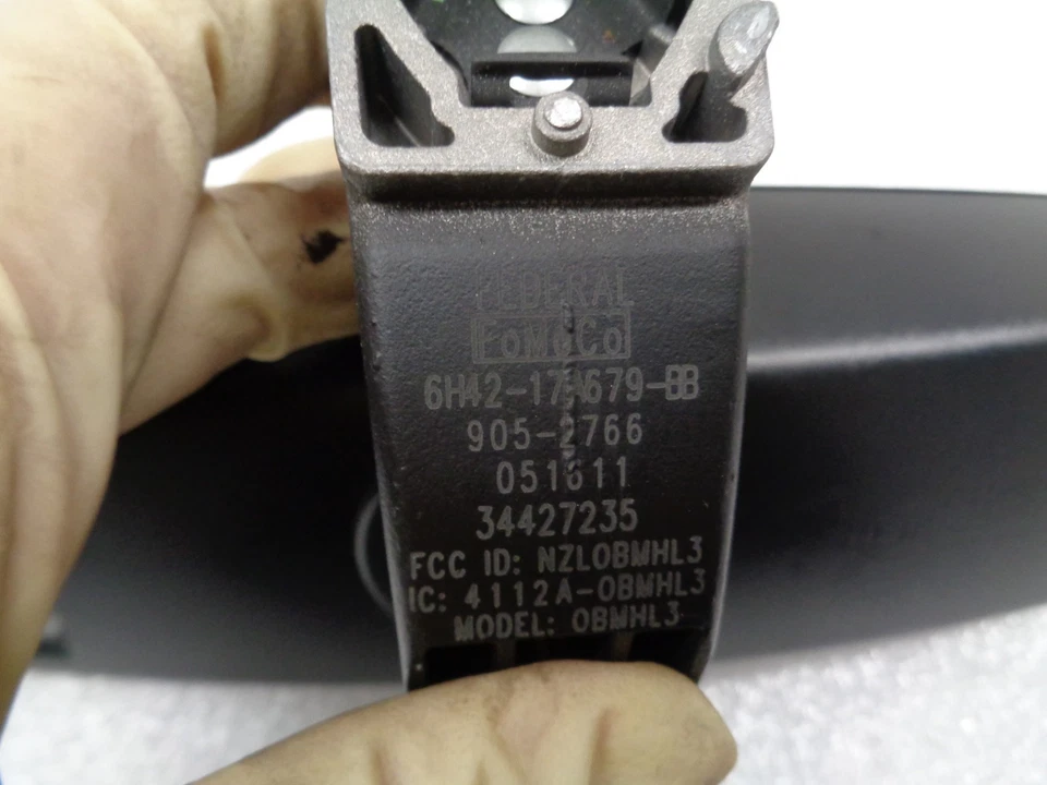 11-12 Jaguar XJ Interior Rear View Mirror w/ Garage Door Opener OEM AK2511204 - Image 3 of 4