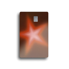 Neon Starburst Card Skin ORANGE 