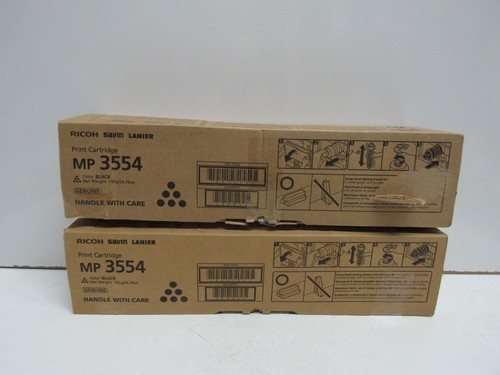 LOT OF 2! GENUINE RICOH SAVIN LANIER 842124 (MP 3554) TONER CARTRIDGE