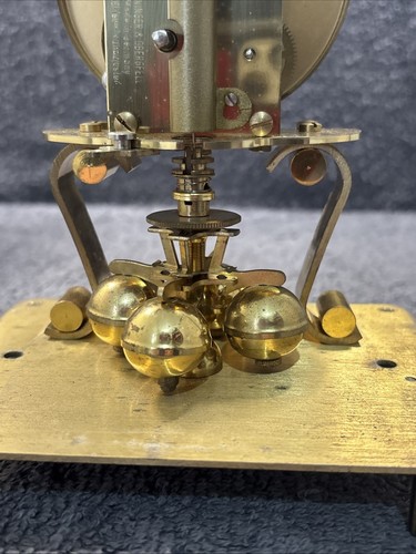 Kundo Kieninger Obergfell Mantel Clcok Glass case - Wind up - Spares Or Repair - Picture 18 of 22