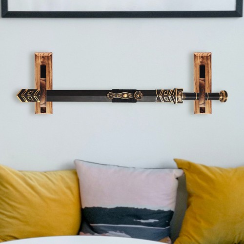 2 Pcs Wooden Samurai Toy Stand Sword Holder Rack Display Wall Mounted - Bild 10 von 12