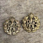 Military Cap Badge WW1 / WW2 RAF Royal Air Force X2