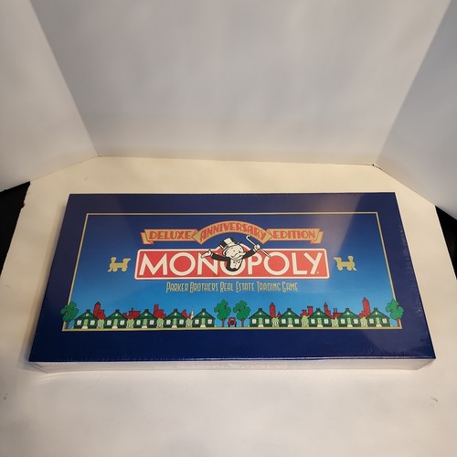 1985 Deluxe Anniversary Edition Parker Brothers Monopoly Board Game New Sealed - Imagen 1 de 3