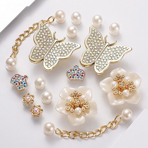 Shoes DIY Charms Accessories Bling Rhinestone Decor Set Girl Gift For Croc Shoes - Picture 4 of 5