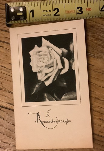 Carta ricordo funebre Indianapolis Indiana Ephemera 1939 vintage album di ritagli - Foto 5 di 6