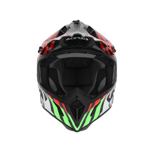 ACERBIS CASCO MOTO CROSS ENDURO STEEL CARBON 22-06 VERDE/ROSSO 0025047.379 - Imagen 4 de 8