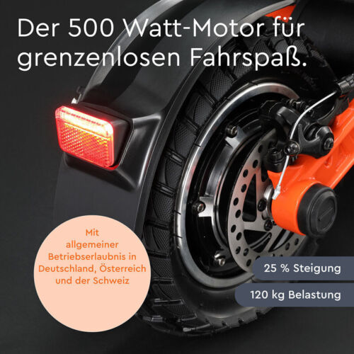 NEU E-Scooter mit Straßenzulassung 10 Zoll 500W 120 kg 624Wh JOYOR S5 offroad - Bild 2 von 24