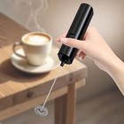 Battery Operated Milk Frother with Stainless Steel Whisk for Coffee Milk Drinks