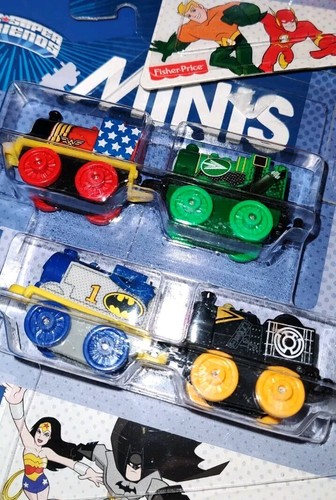 Thomas & seine Freunde DC Super Friends Mini Züge 3er Pack Lot (12 Züge) Neu 2015 - Bild 3 von 7
