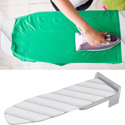 Foldable Wall Mounted Ironing Board Space Saving Ironing Board Heat Resistance - Picture 1 of 14