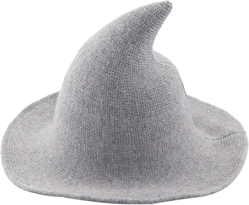 Women Halloween Witch Hat Wool Knitted Cap for Party Masquerade Cosplay Costume - Picture 8 of 12