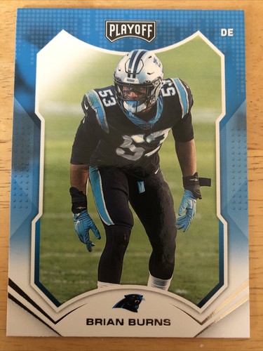 Brian Burns #161 Panini Playoff 2021 Football Card Carolina Panthers - Picture 1 of 2