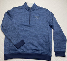 Callaway Pullover Sweatshirt Men  s Large Weather Series 1/4 Zip Long Sleeve Blue
