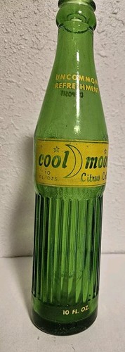cool moon citrus cola. 10 oz. soda bottle. 1970's, Salisbury,NC