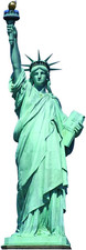 Statue of Liberty Cardboard Stand Up, 6 Feet