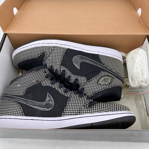 Air Jordan 1 Retro "POLKA DOT BLACK WHITE" 2009 - Size 12 - 136065 011 (12867-.. - Picture 8 of 9