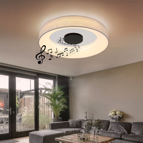 Deckenleuchte Tageslichtlampe Deckenlampe Lautsprecher Dimmer Fernbedienung LED - Bild 5 von 12