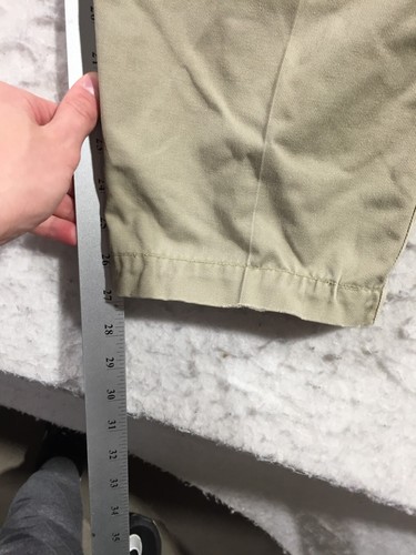 Lee Casual Khakis Boys 18 Beige Pockets Pleated Wrinkle Free - Picture 6 of 10