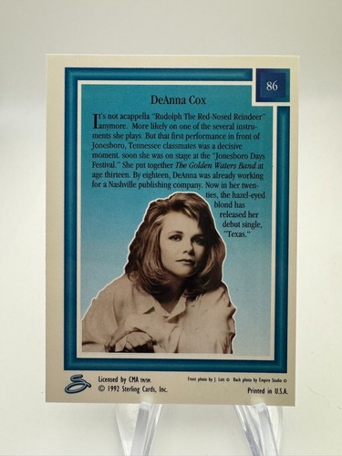 COUNTRY GOLD Base Cards Your Pick Singers #1-100 Complete your Set 1992 Sterling - Picture 182 of 210