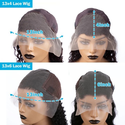 13x6 Hd Lace Front Human Hair Wig Remy 250 density 13x4 Frontal Wigs For Women - Foto 16 di 18