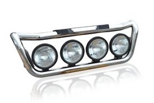 Grill Light Bar D + Round Spot Lamps + Step Pad To Fit Mercedes Actros MP3 Front