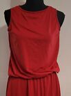 Women Sleeveless small red casual long dress