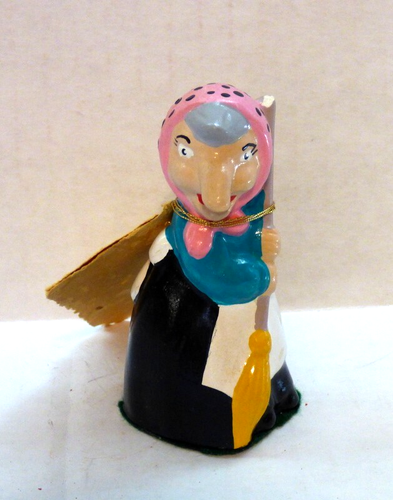 Vintage Kitchen Witch 3 1/4" For Good Luck - Picture 3 of 8