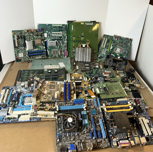 Scrap Lot of 50 Circuit Boards 30 Lbs Mixed Types & Sizes