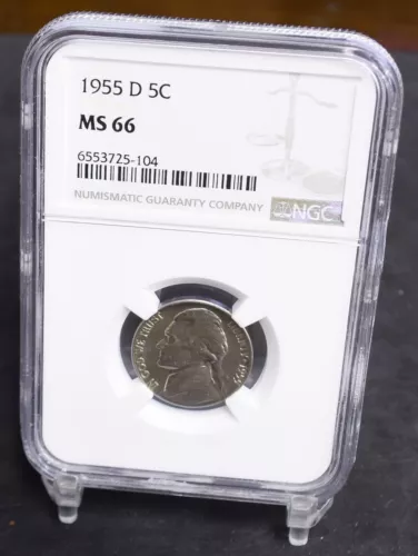 1955-D Jefferson Nickel - NGC MS66 (#45791)