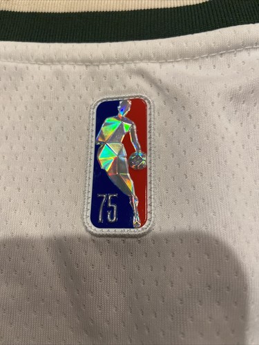 Nike NBA Milwaukee bucks City edition blank jersey Sz M DB4070 Men’s 44 - Picture 4 of 8
