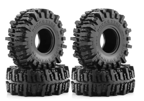 Neumático de goma de 1,9" neumático de rueda de 118 mm para coche sobre orugas de radiocontrol axial SCX10 TRX4 RC4WD - Imagen 8 de 9