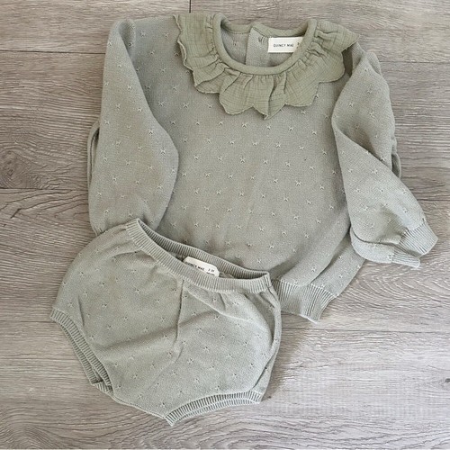 Bundle of Quincy Mae Toddler Girls Sweaters and bloomers size 2-3 - Picture 2 of 8