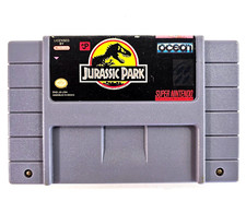 Jurassic Park (Super Nintendo Entertainment System, 1993) Game Cartridge -Tested