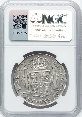 Bolivia - 1825 PTS-JL Ferdinand VII - 8 Reales - NGC XF Details - PLEASING - Picture 2 of 2