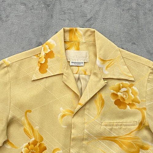 Vintage 70s Liberty House Mark Rayrten Hawaiian Silk Shirt Men Medium Floral USA - Picture 4 of 11