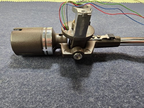 Technics SL-QD33 Turntable Parts - Tone Arm Assembly w/ Counter Balance - Picture 6 of 16