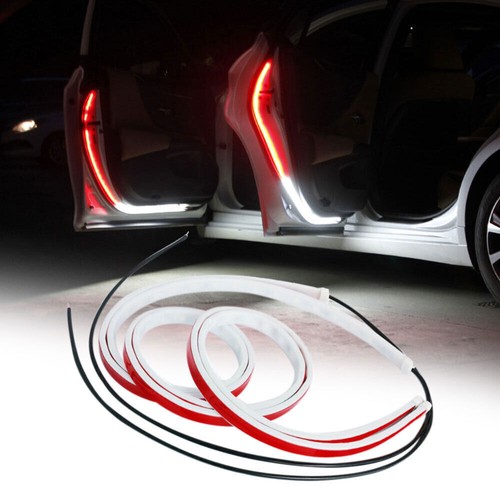 2PCS Car Door Open Warning Lamp Flowing Flashing LED Lights Strip Accessories - Picture 3 of 12
