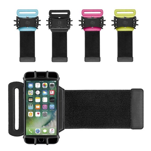 Rotating Wrist Strap Bracket Fitness Phone Stand Armband Wristband Holder - Zdjęcie 3 z 12