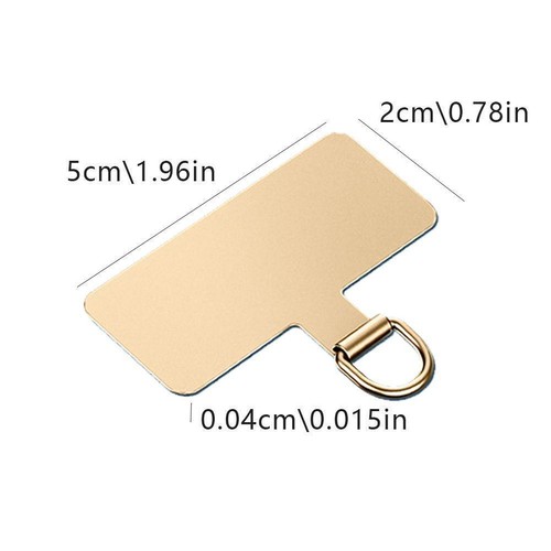 2 Pcs Universal Mobile Phone Lanyard Patch Gasket Metal NEW Safety E3L1 U K - Picture 11 of 17