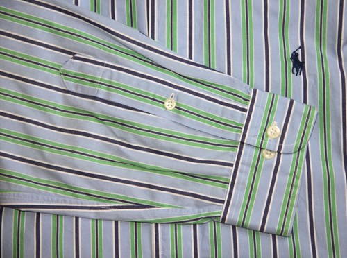 Polo Ralph Lauren vestibilità personalizzata taglia:16 - 34/35 camicia elegante a righe con bottoni - Foto 4 di 5