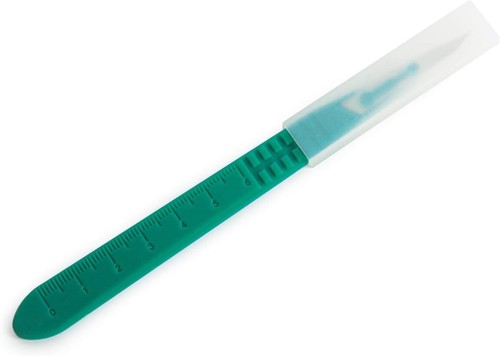 Pack of 10 Sterile Disposable Scalpel Blades with Plastic Handles - Heavy Duty - Picture 4 of 9
